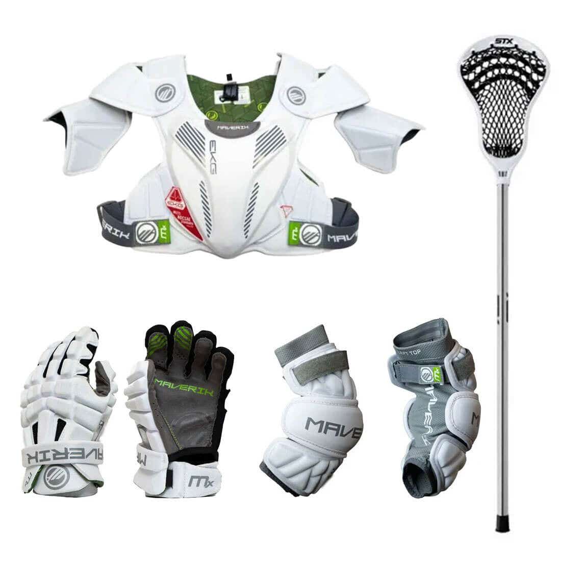 4-Piece Lacrosse Intermediate Set (No Helmet)