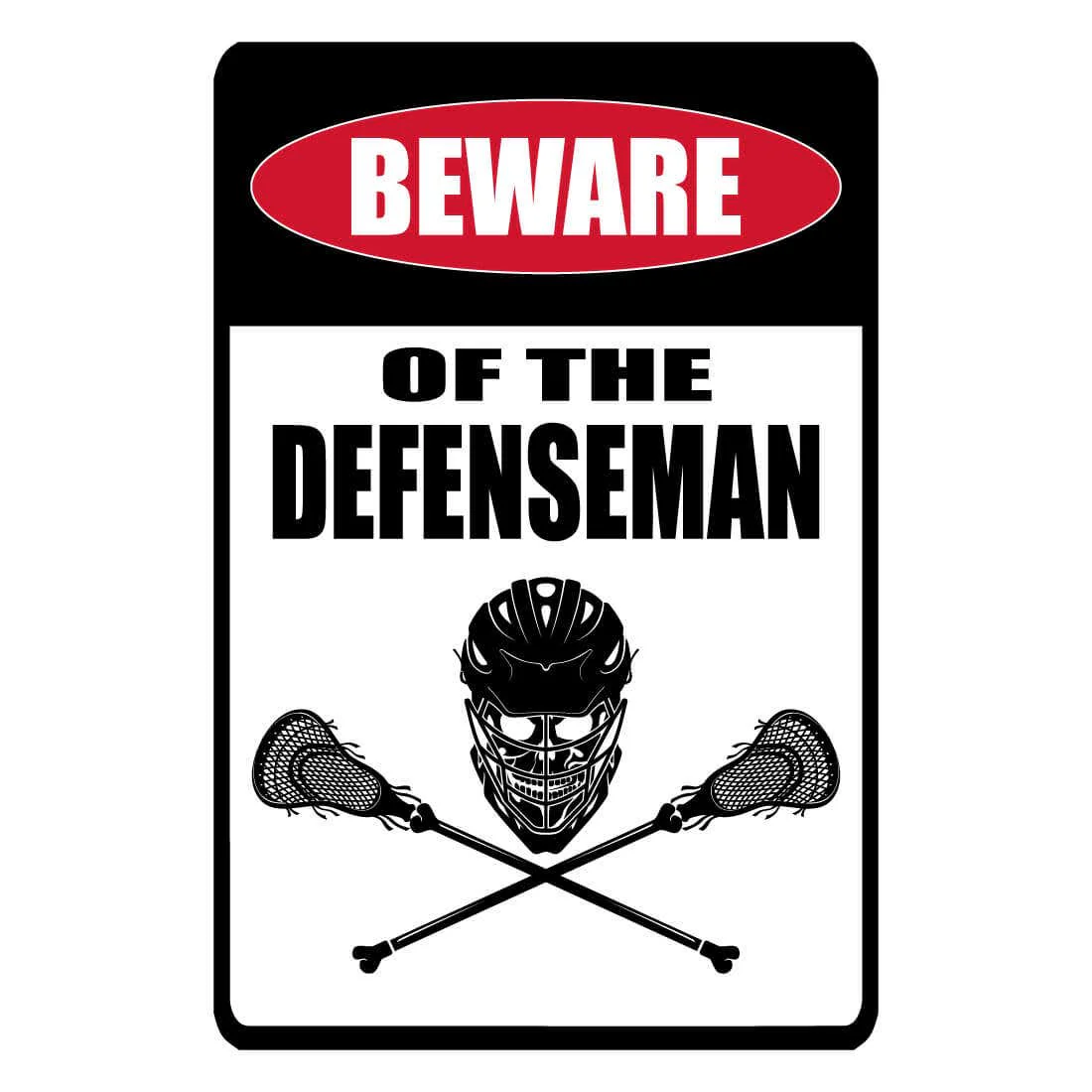 Beware Of Defense Sign - Boys