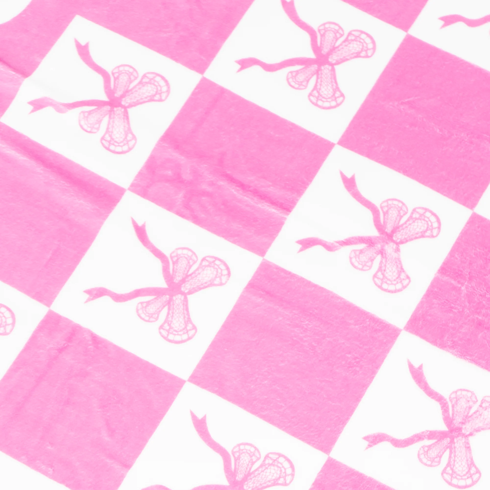 LU Pink Bows Blanket - Image 2