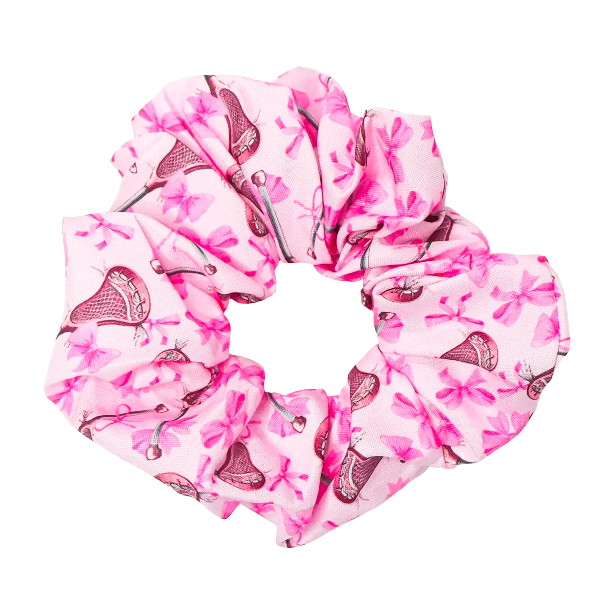 Bows and Lacrosse Stick Scrunchie