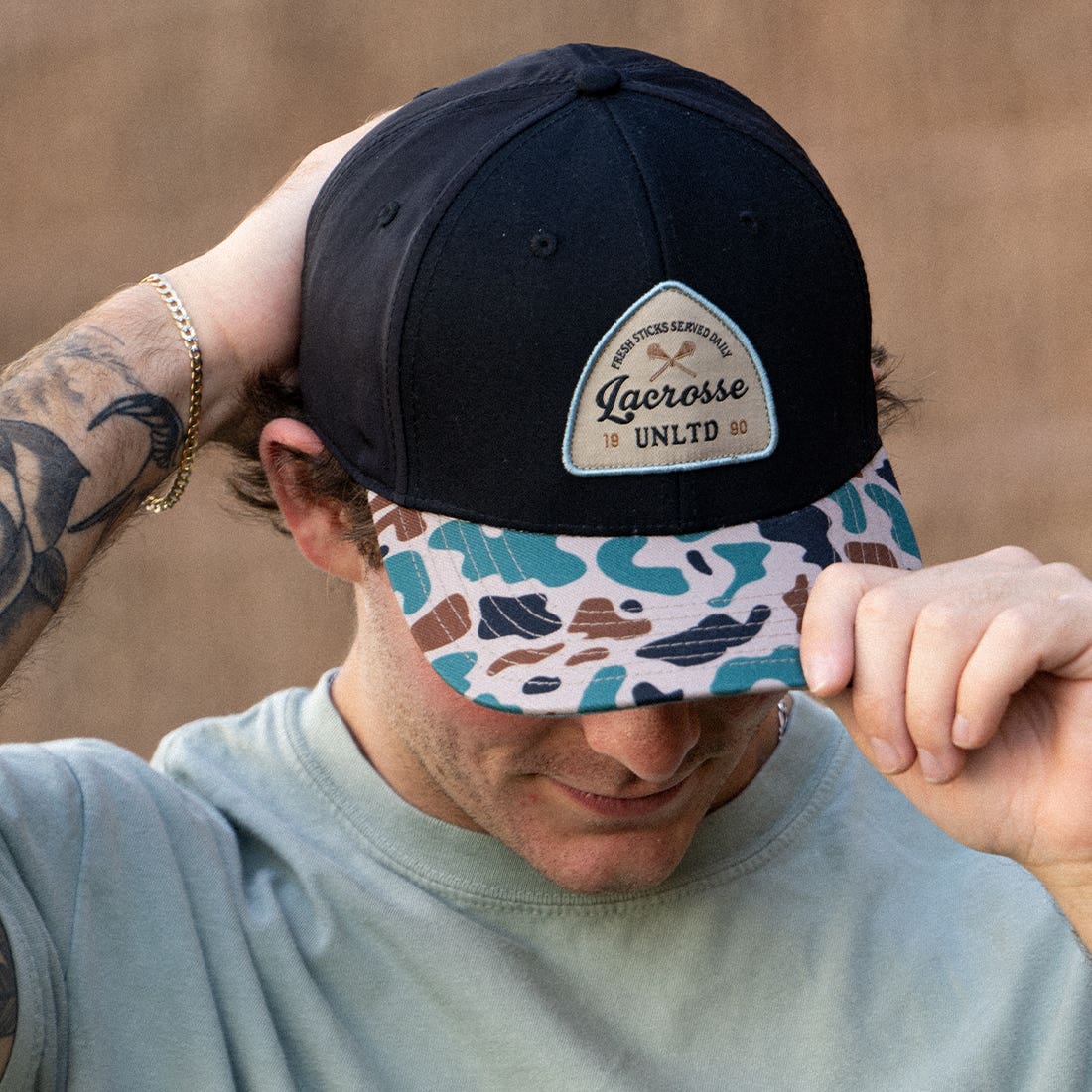 Camo Arrow Lacrosse Hat - Image 5