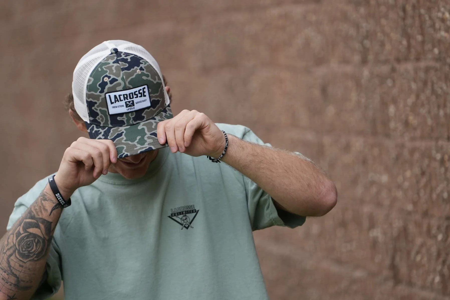 Camo Sticks Lacrosse Hat - Image 3