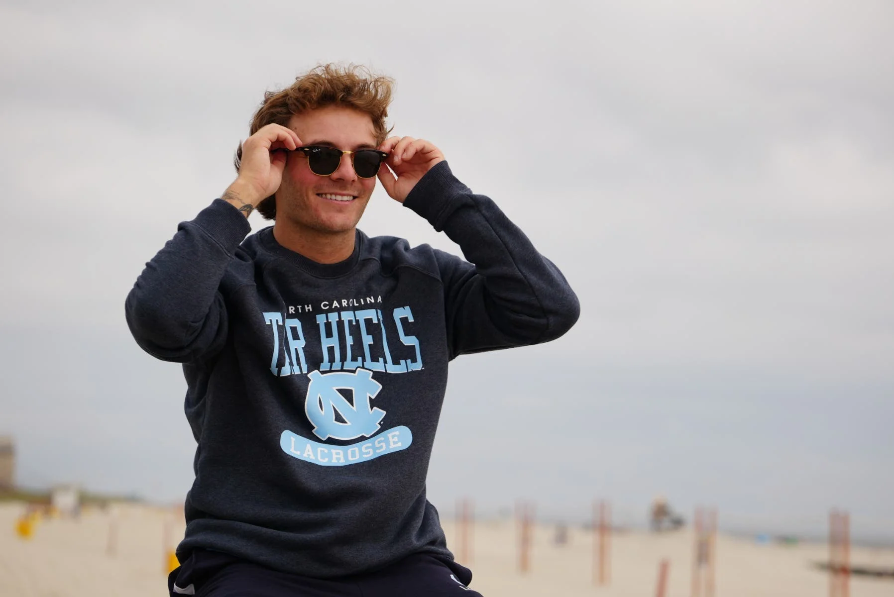UNC Lacrosse Crew Neck - Adult - Image 4