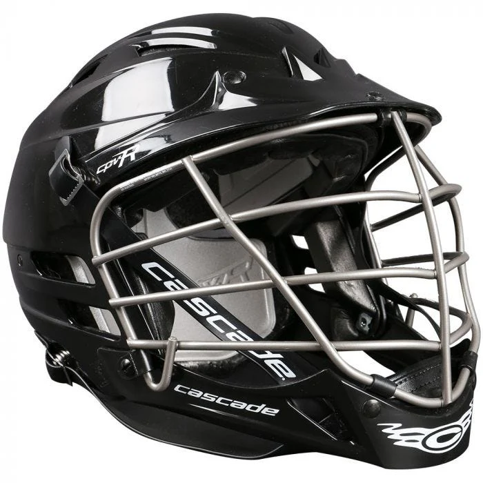 Cascade CPV-R Lacrosse Helmet (Black Shell/Silver Mask)