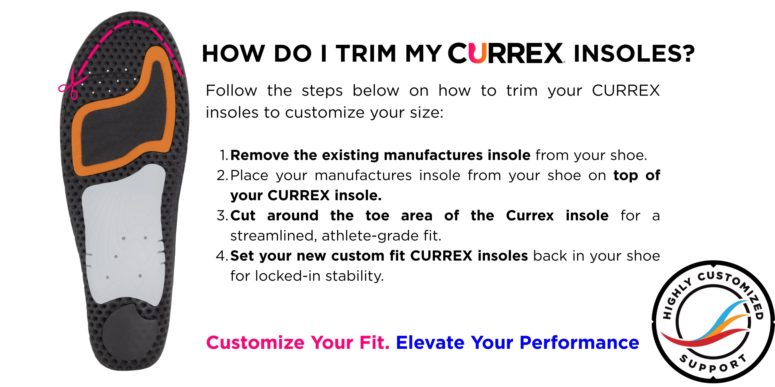 CURREX® CLEATPRO™ Insoles Low - Red - Image 12
