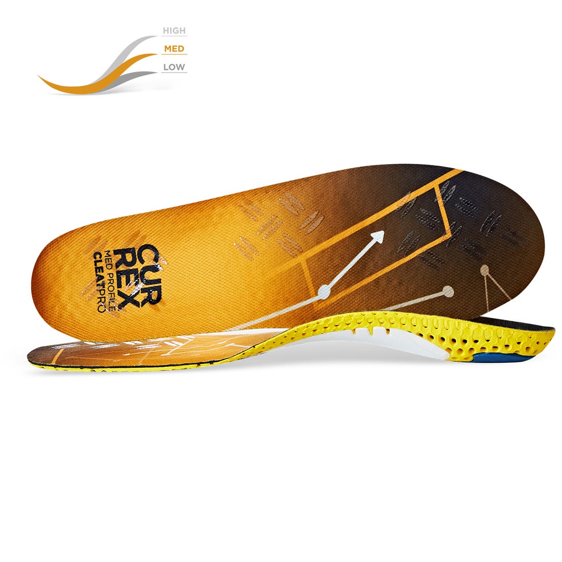CURREX® CLEATPRO™ Insoles Medium - Yellow - Image 3
