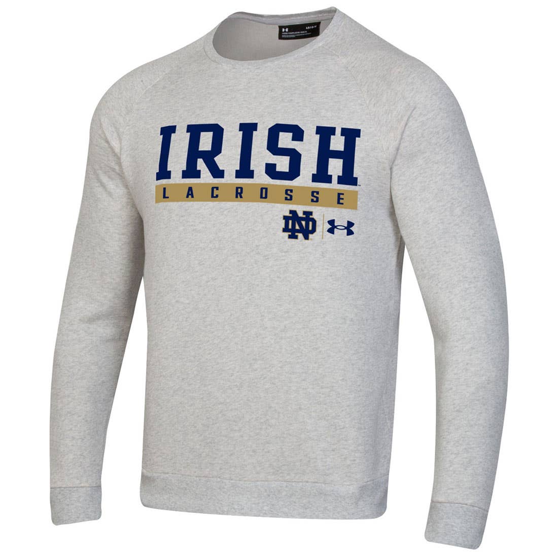 Notre Dame Lacrosse Under Armour Crew Neck Sweatshirt - Adult
