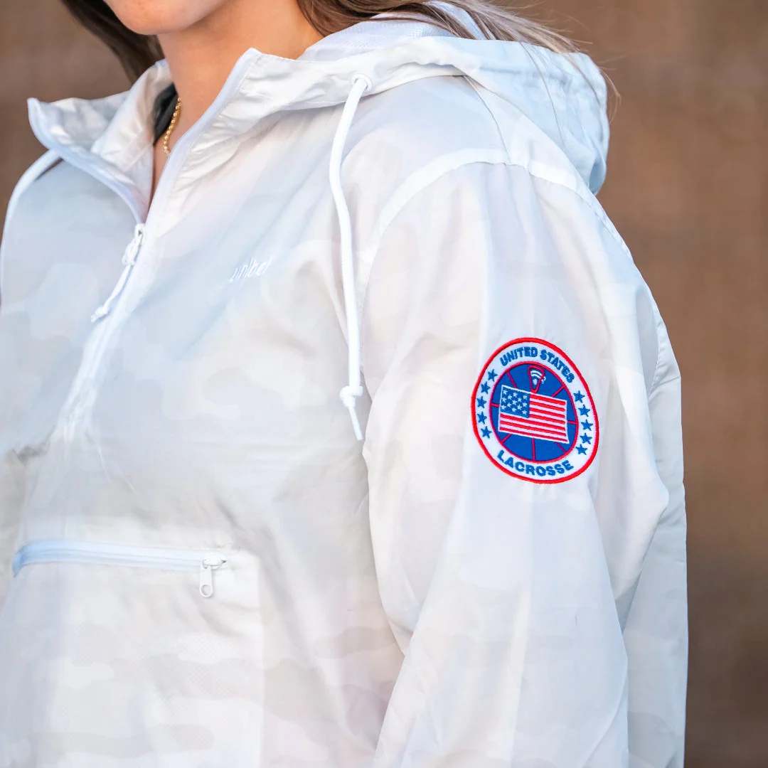 USA Women's Camo Lacrosse Crop Jacket - Image 2