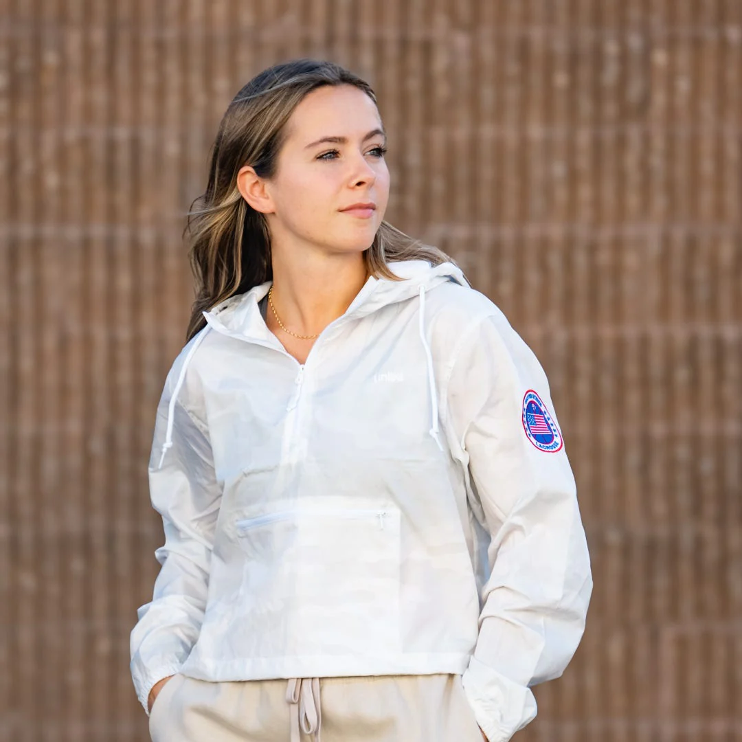 USA Women's Camo Lacrosse Crop Jacket - Image 3