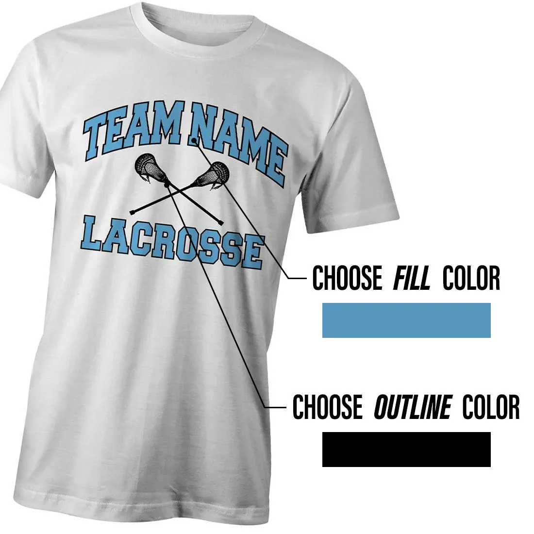 Custom Classic Long Sleeve Lacrosse Tee - Image 2