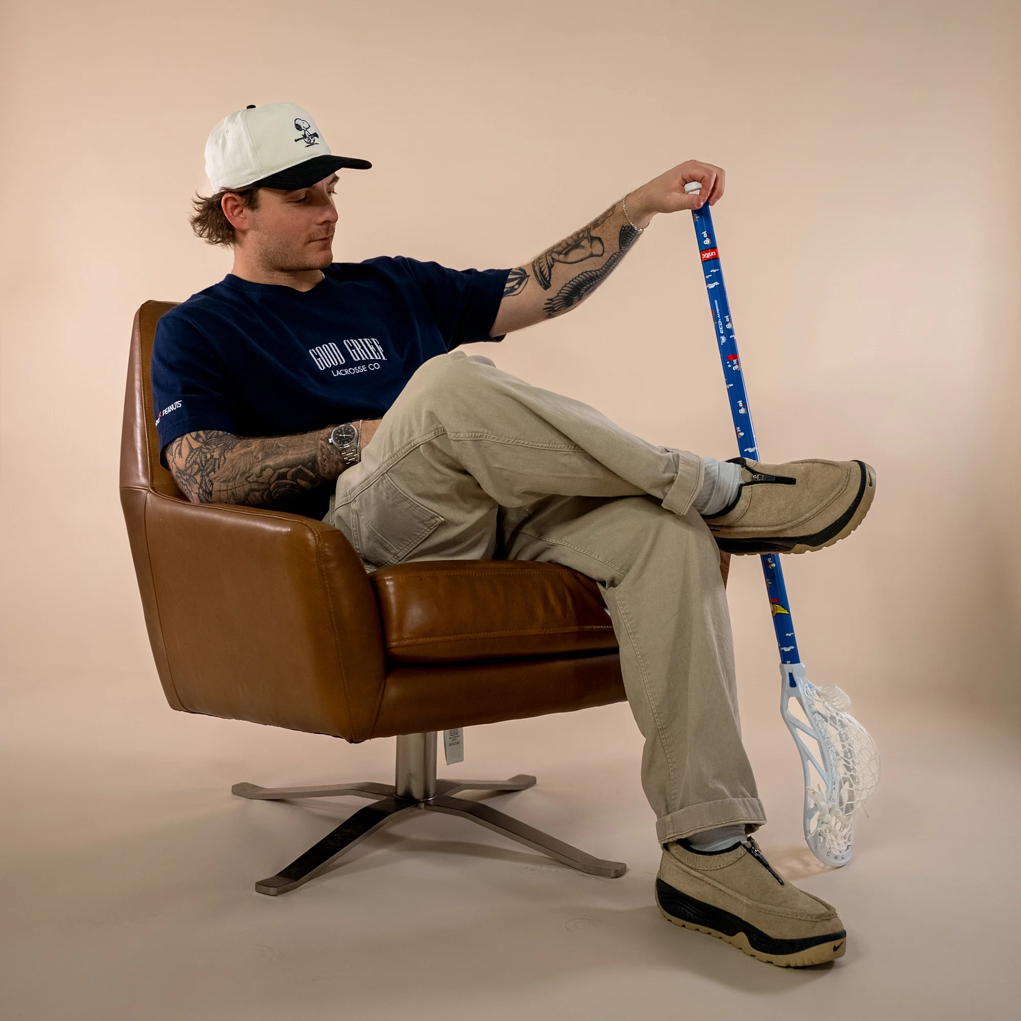 ECD Carbon 4.0 Blue Snoopy Attack Lacrosse Shaft - Image 9