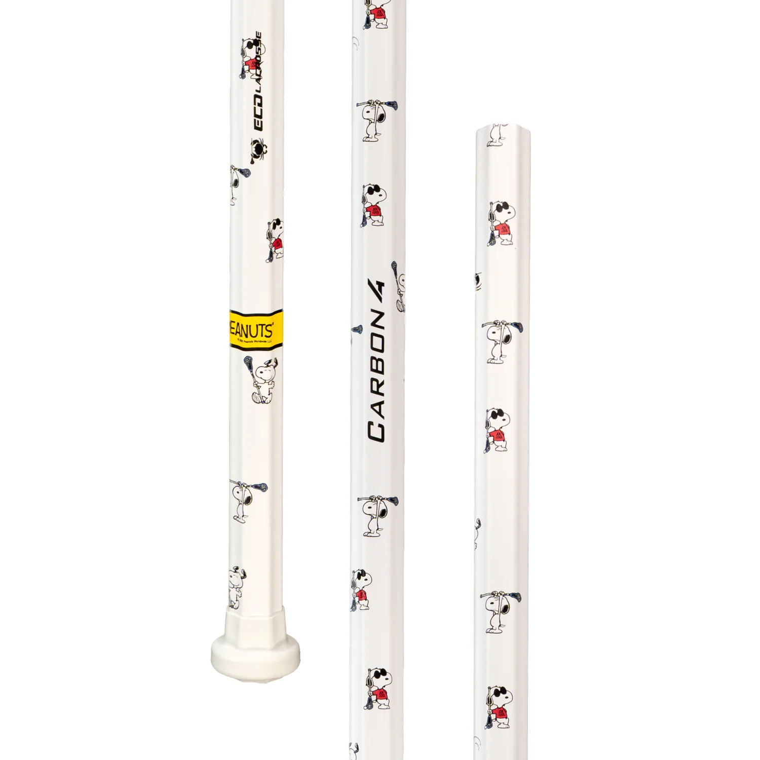 ECD Carbon 4.0 White Snoopy Defense Lacrosse Shaft - Image 3