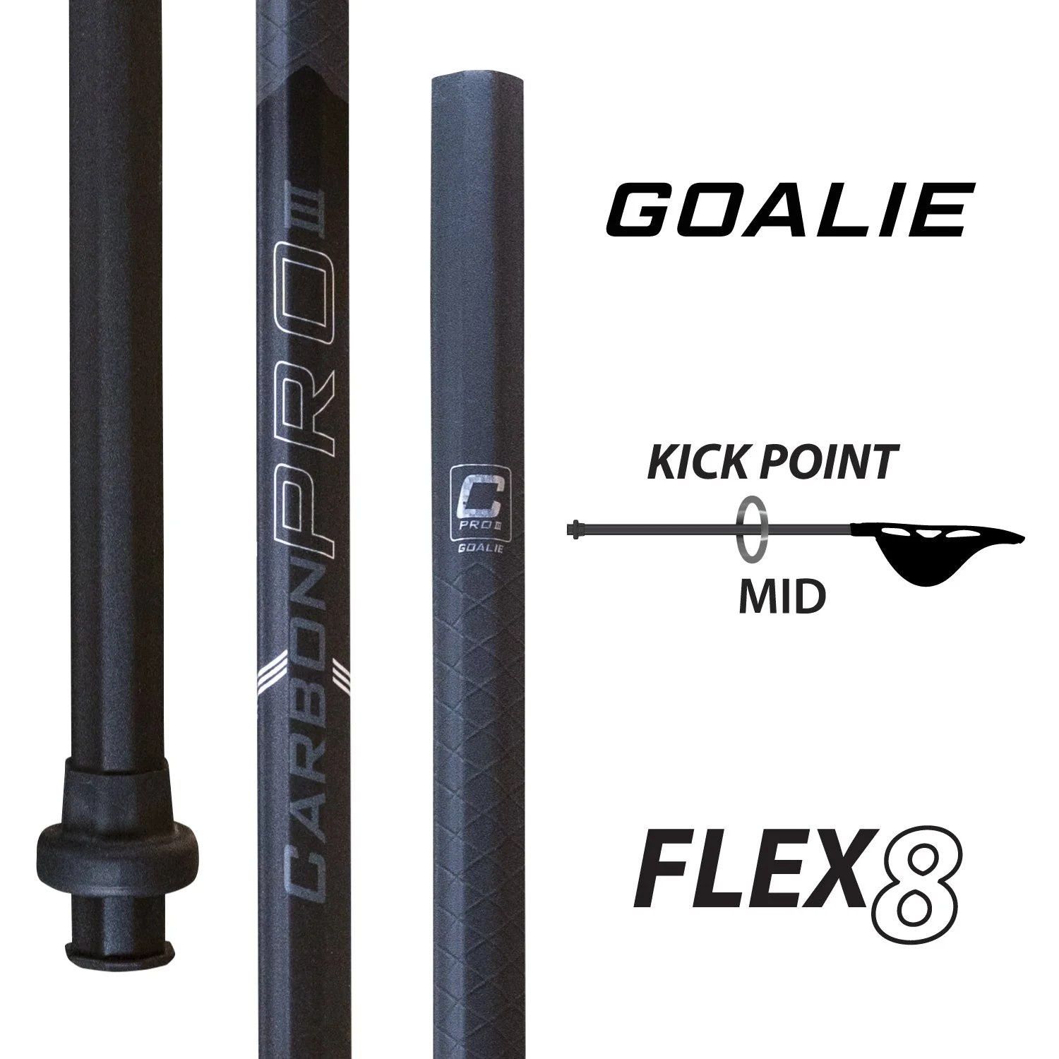 ECD Carbon Pro 3.0 Lacrosse Shaft - Goalie - Image 5