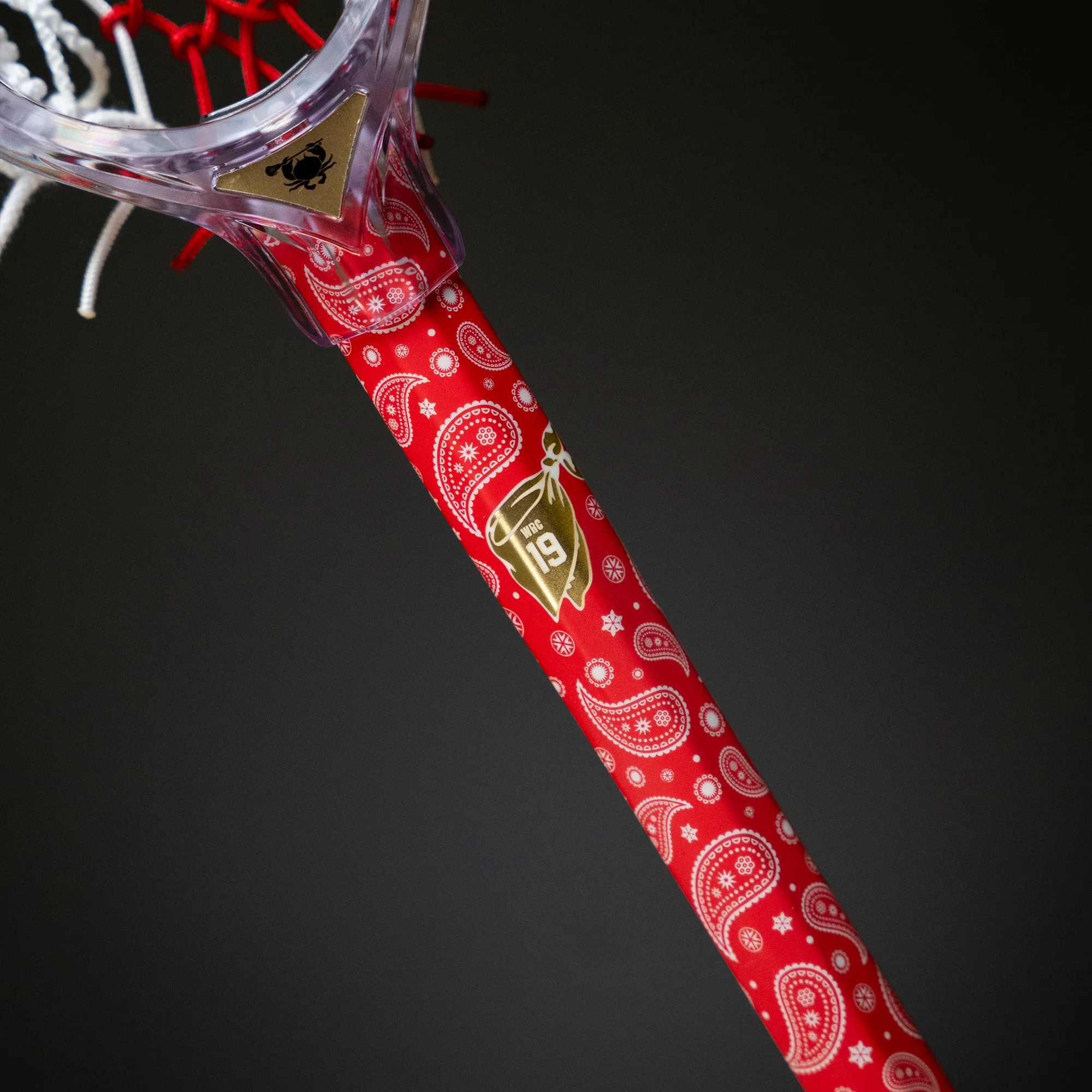 ECD Halo Red Bandana Women's Lacrosse Shaft - Image 6