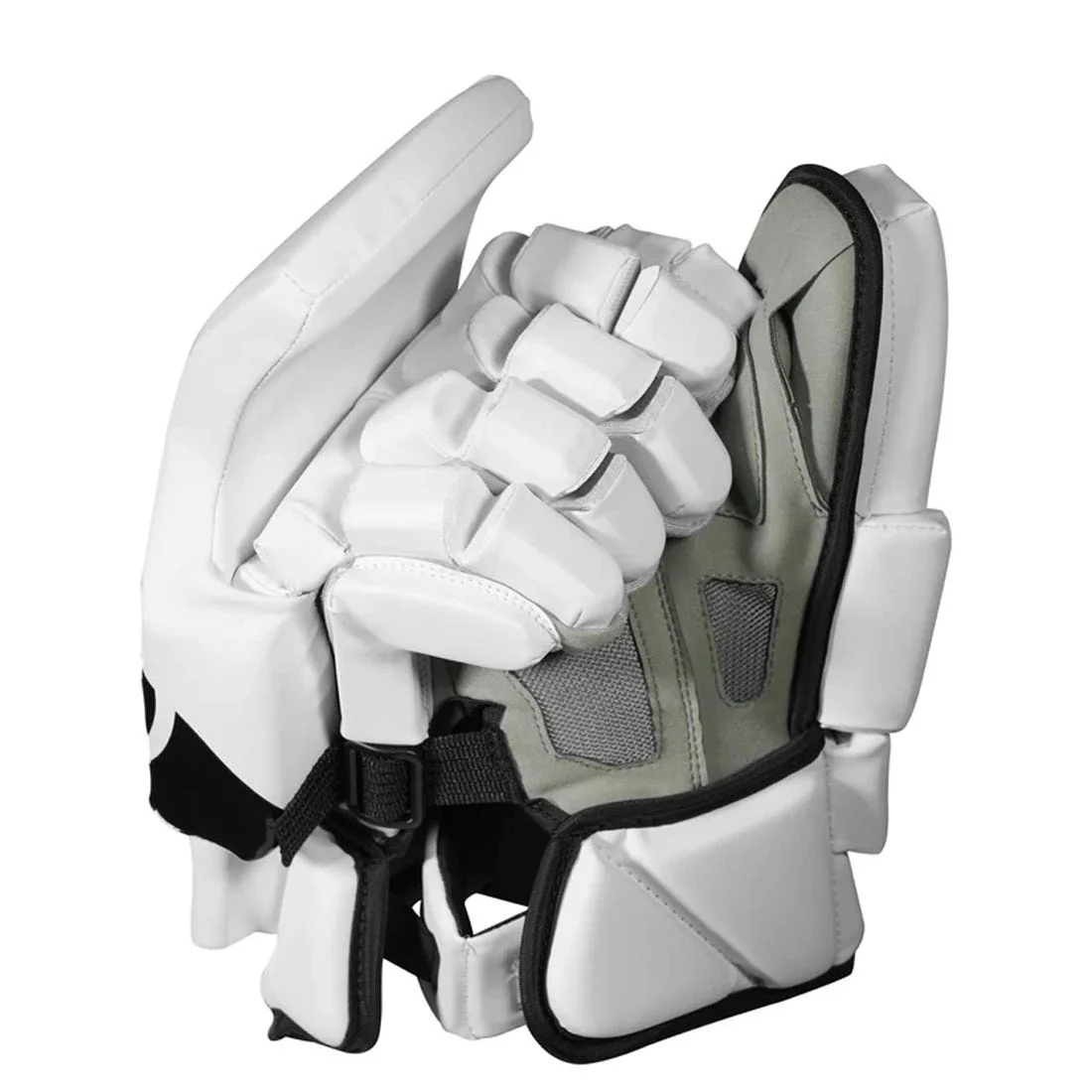 Warrior Fatboy Box Lacrosse Goalie Gloves - White - Image 2
