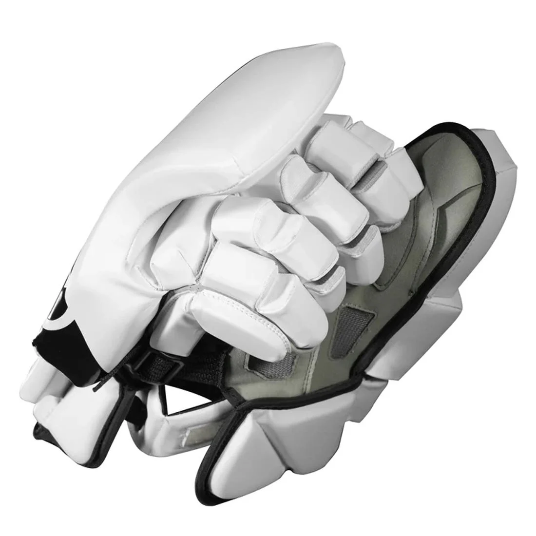 Warrior Fatboy Box Lacrosse Goalie Gloves - White - Image 3