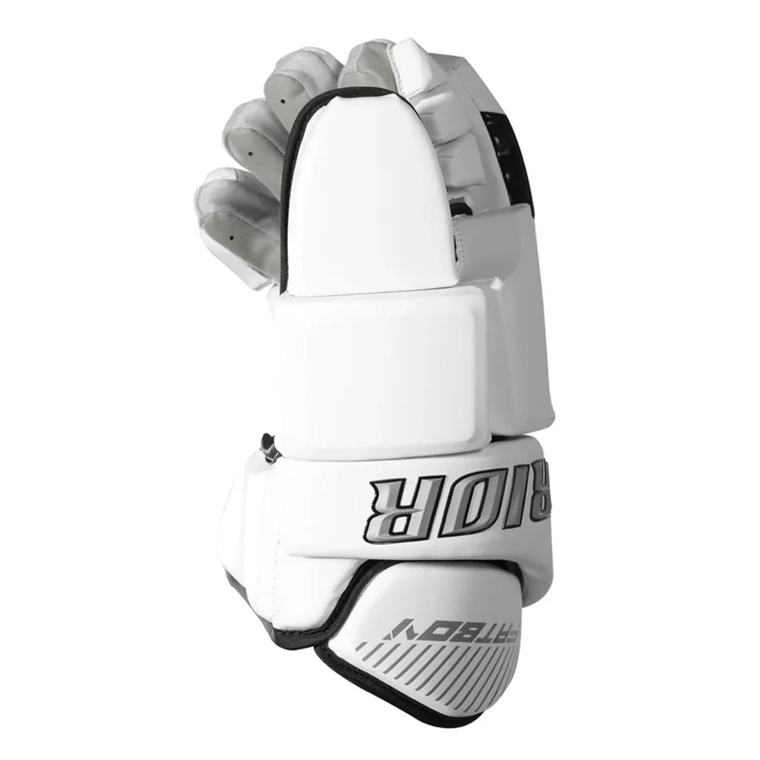 Warrior Fatboy Box Lacrosse Goalie Gloves - White - Image 6