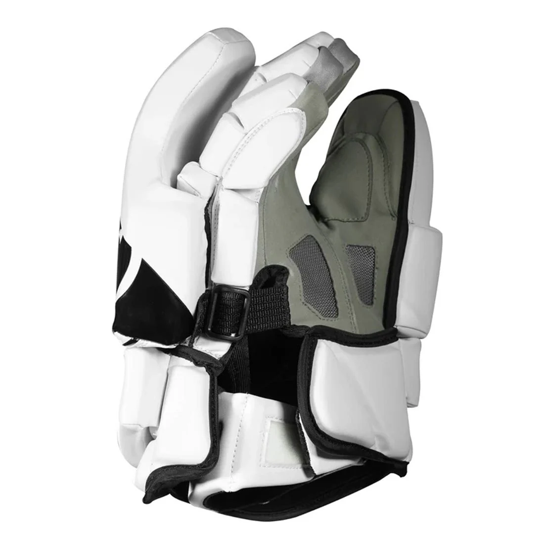 Warrior Fatboy Box Lacrosse Goalie Gloves - White - Image 7
