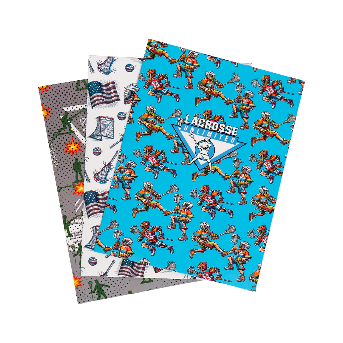 Lacrosse Unlimited Boys' 3-Pack Folder