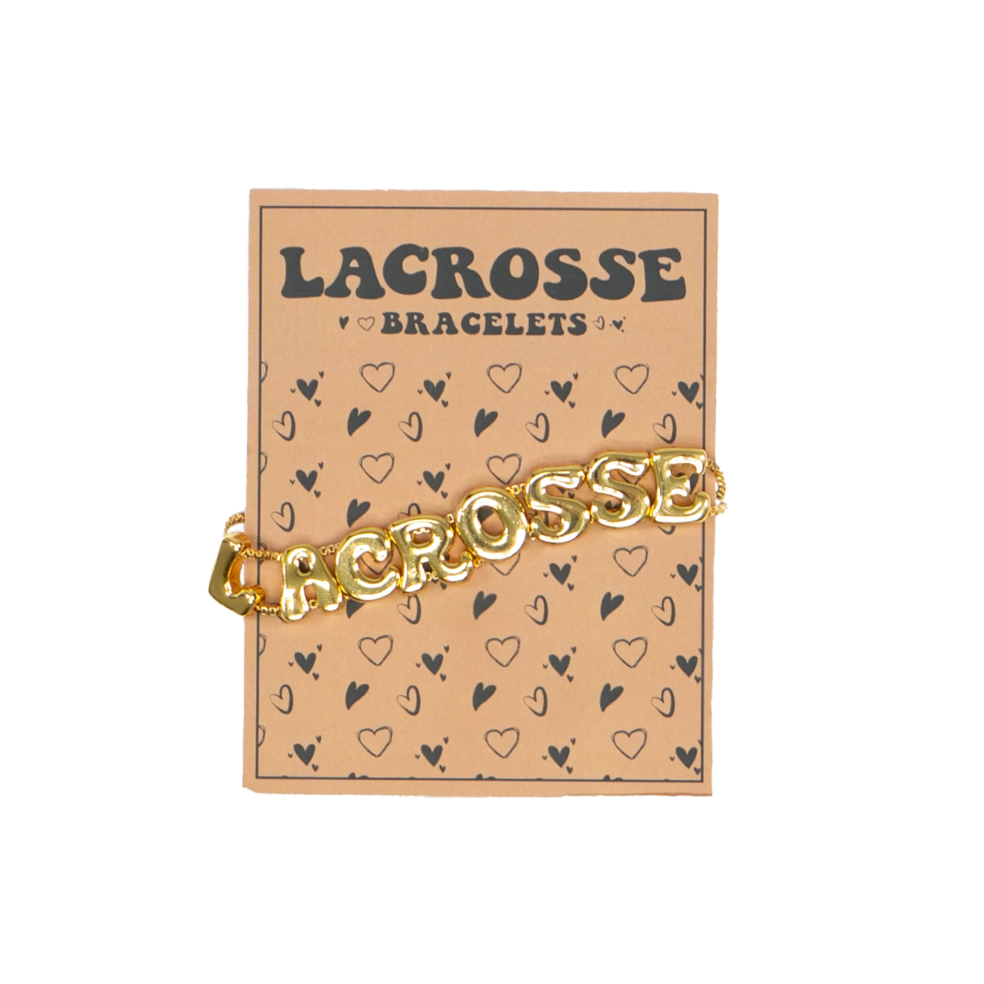 Gold Lacrosse Bracelet