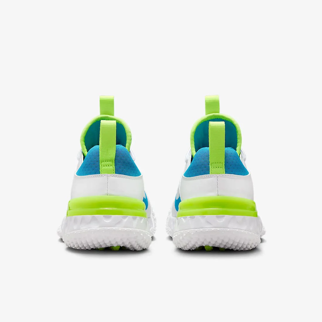 Nike Huarache 9 Elite Blue and Volt Limited Edition Lacrosse Turf Shoes - Image 6