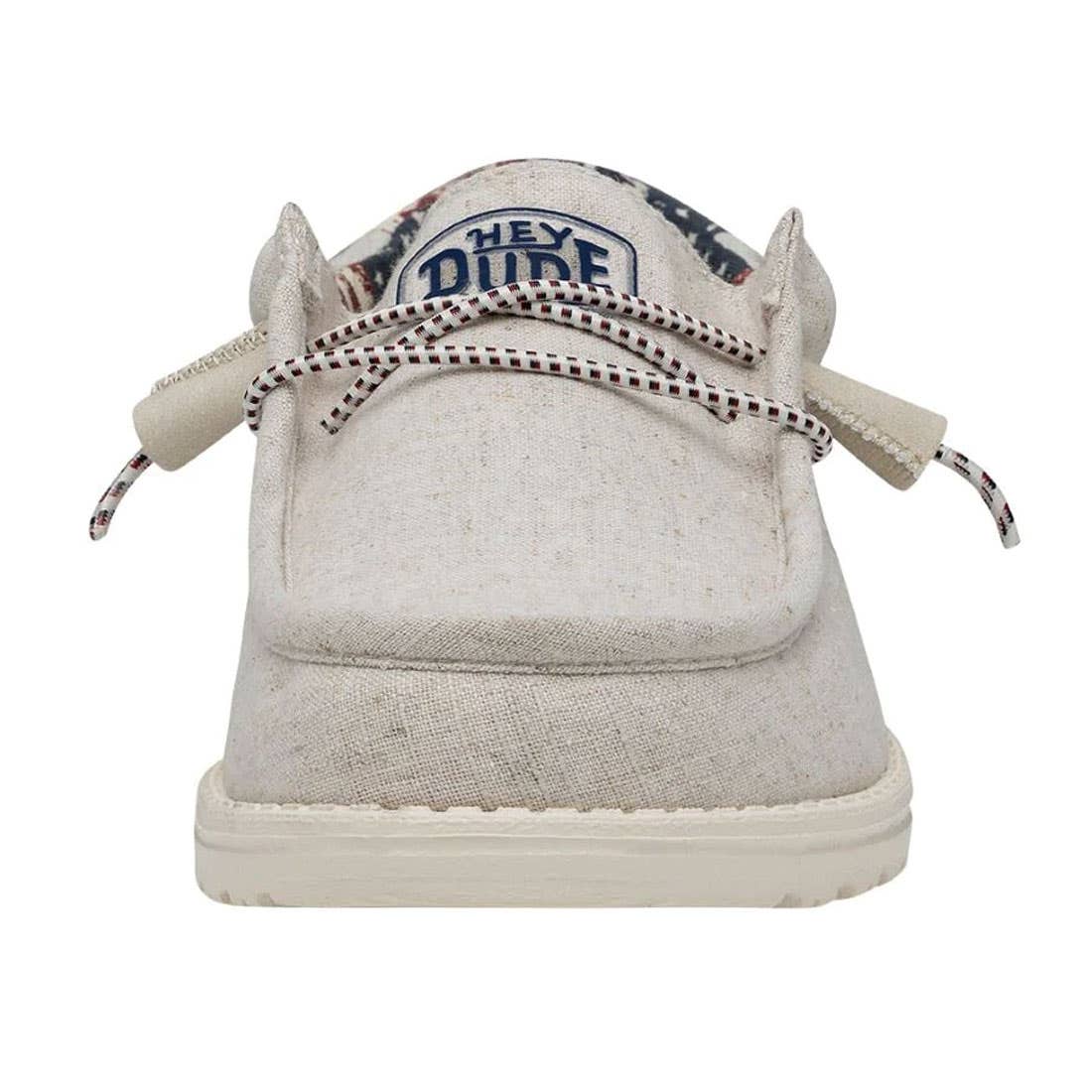 Hey Dude Wally Off-White Patriotic Shoes - Image 4