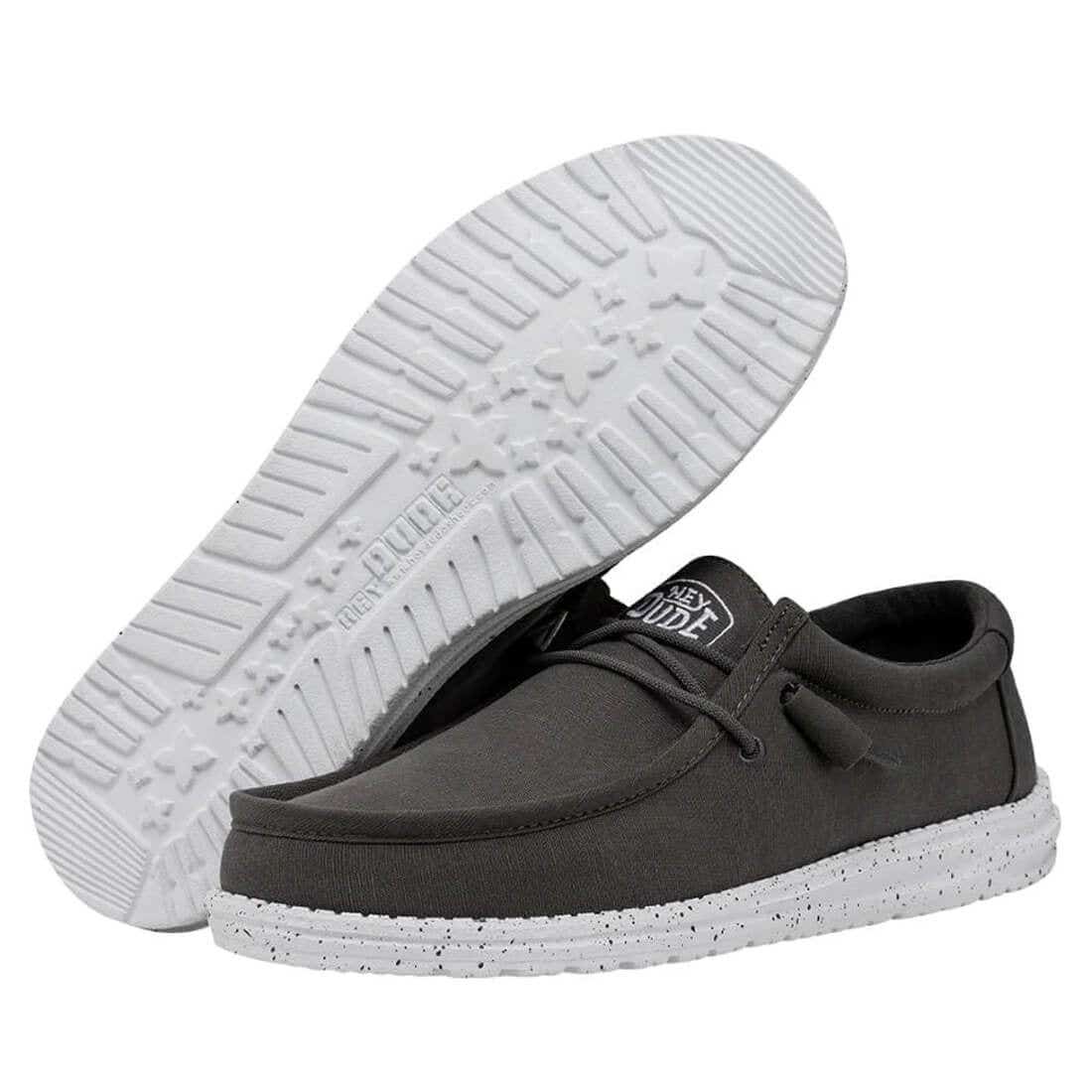 Hey Dude Wally Sub Canvas Dark Grey Shoes - Image 5