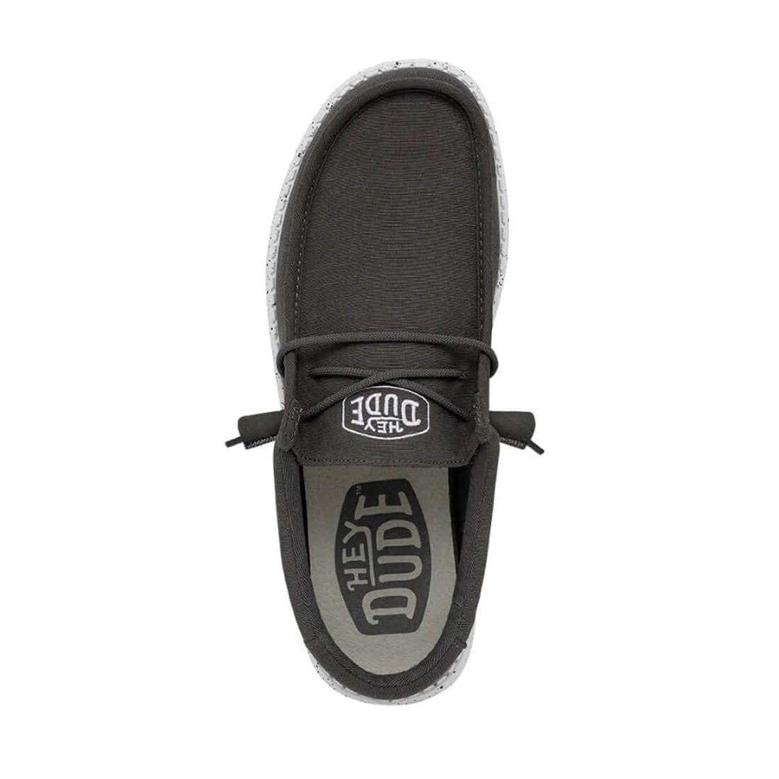 Hey Dude Wally Sub Canvas Dark Grey Shoes - Image 6