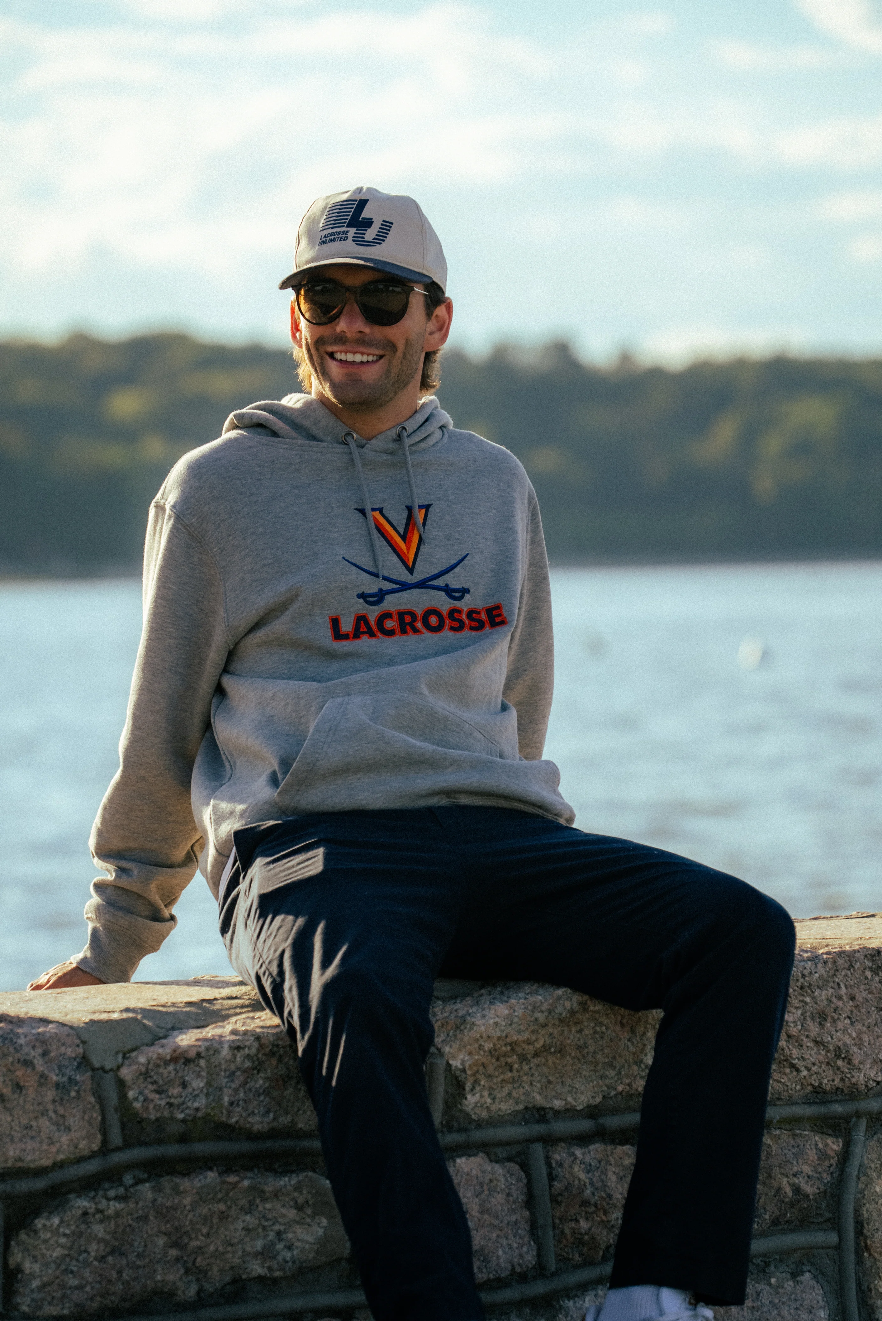 Virginia Adult Lacrosse Hoodie - Image 2