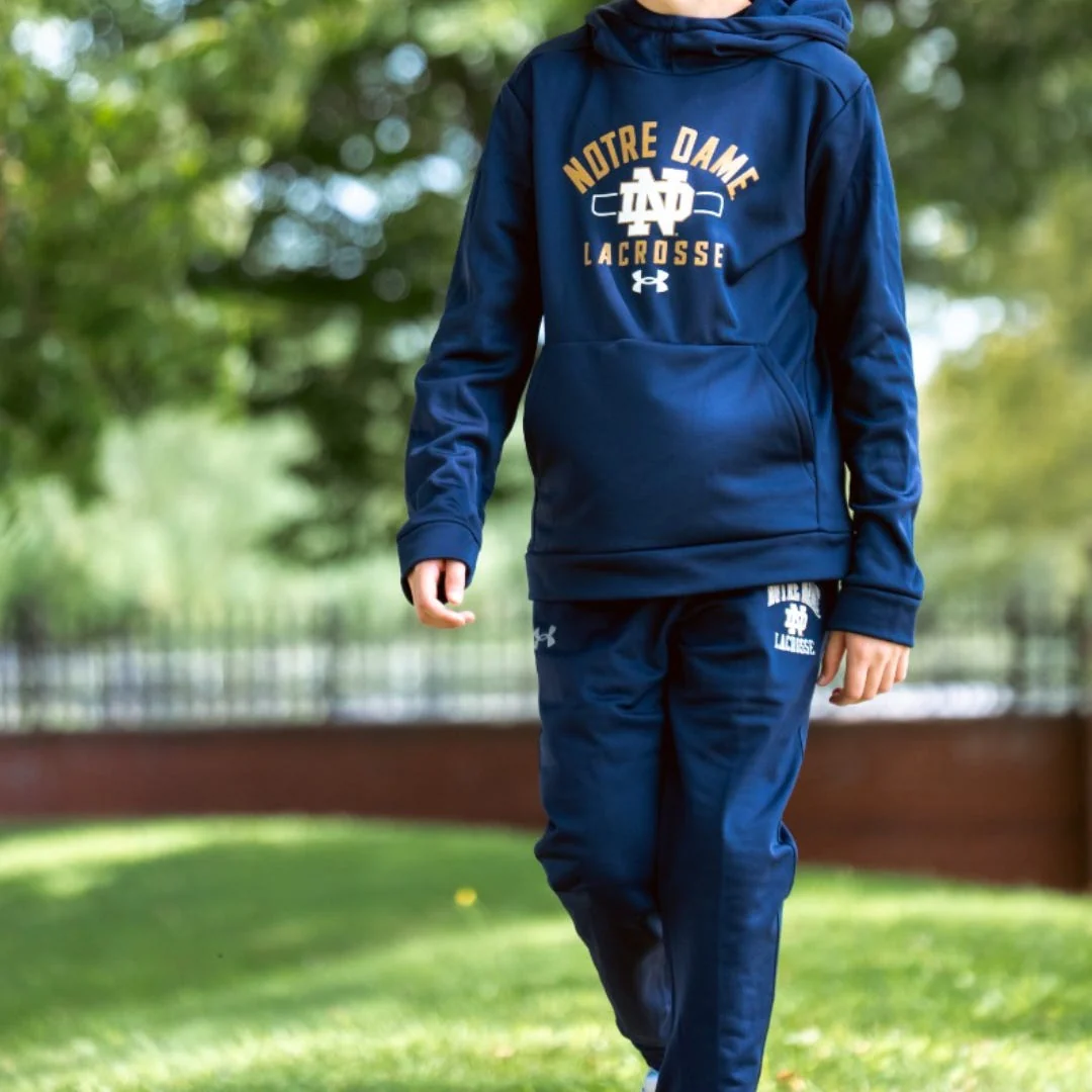Notre Dame Lacrosse Under Armour Hoodie - Youth - Image 3