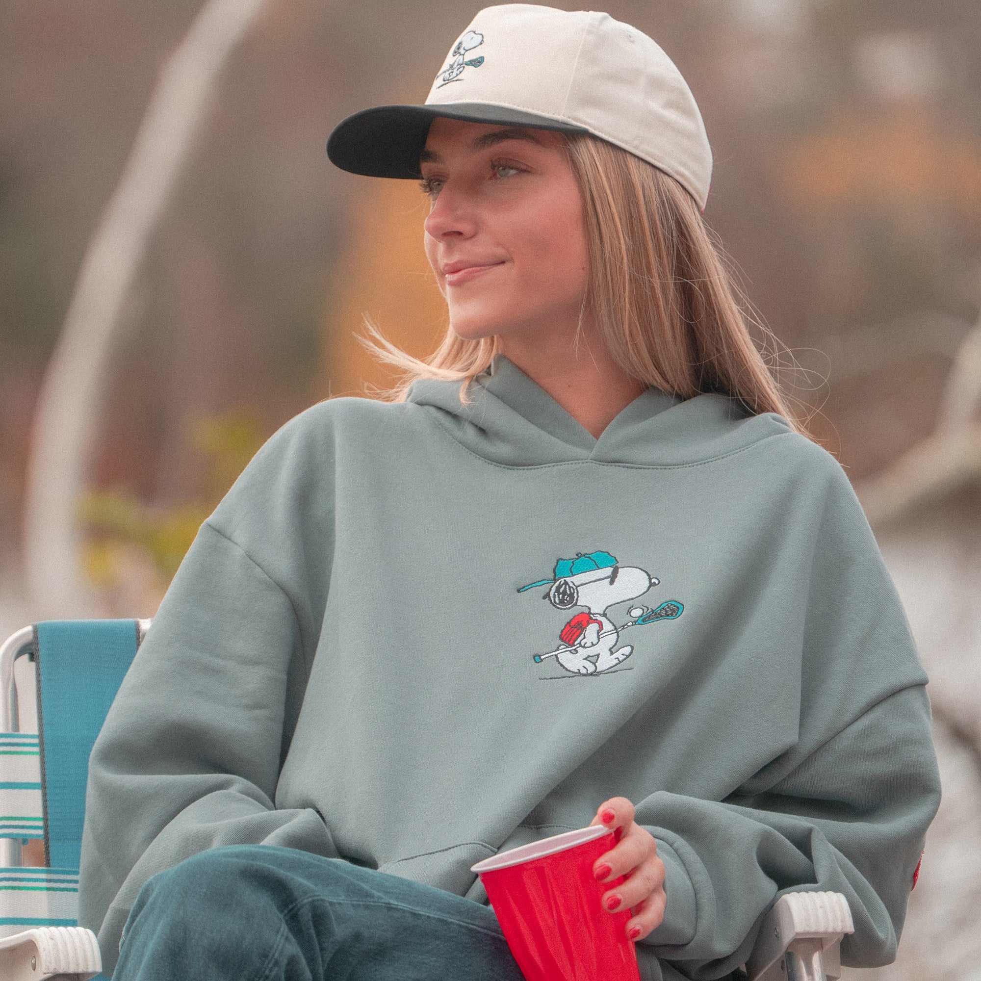Peanuts Snoopy Chillin Adult Hoodie - Image 3