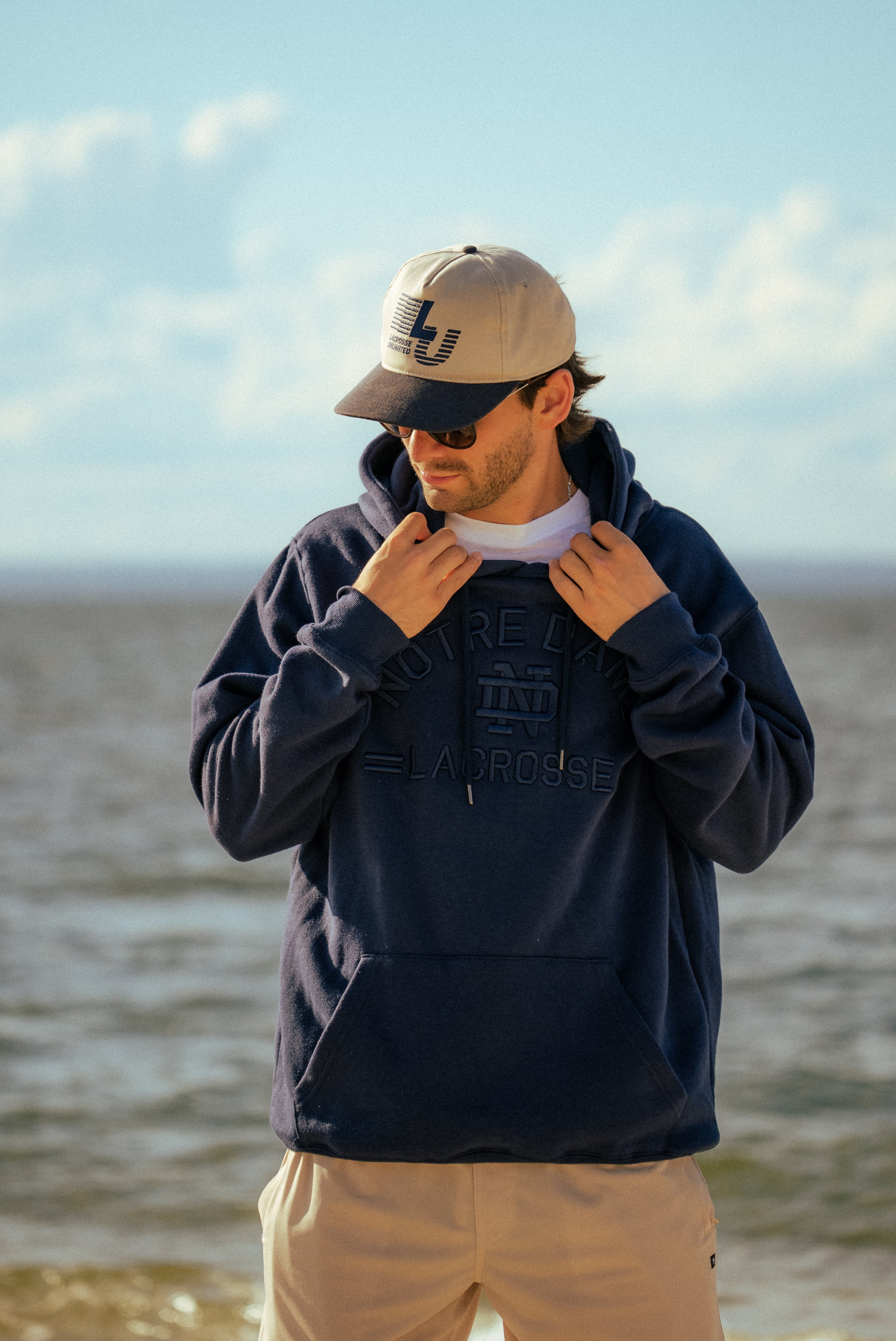 Notre Dame Tonal Lacrosse Hoodie - Image 2