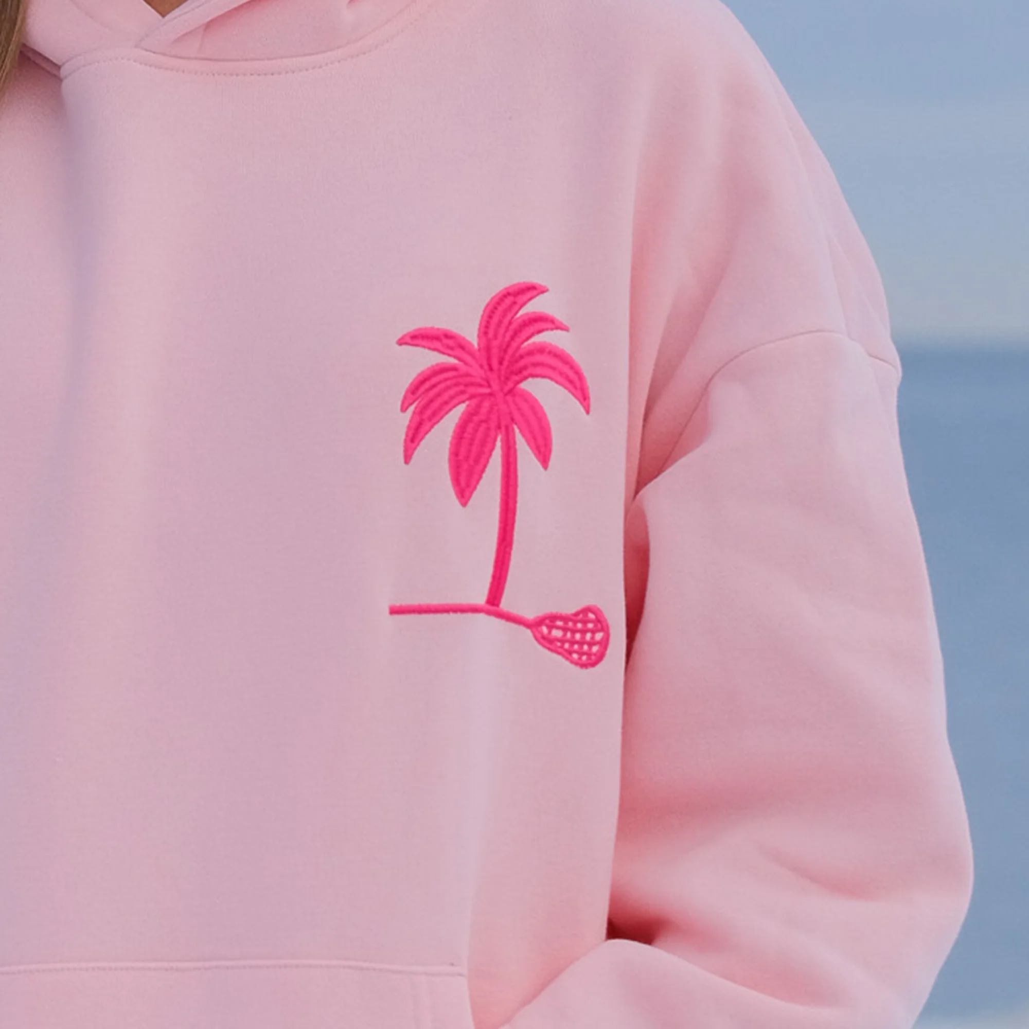 Women's Pink & Ocean Tides Lacrosse Hoodie - Image 4