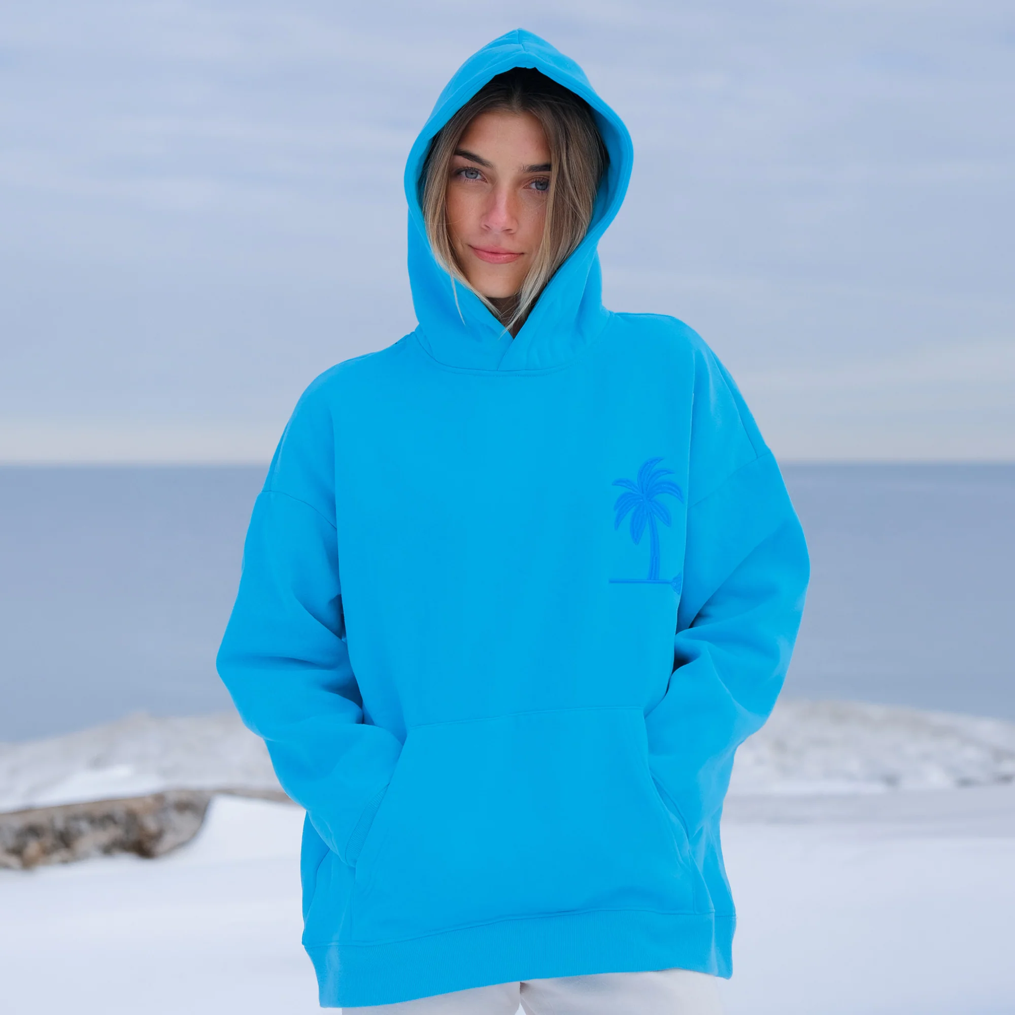 Women's Pink & Ocean Tides Lacrosse Hoodie - Image 7