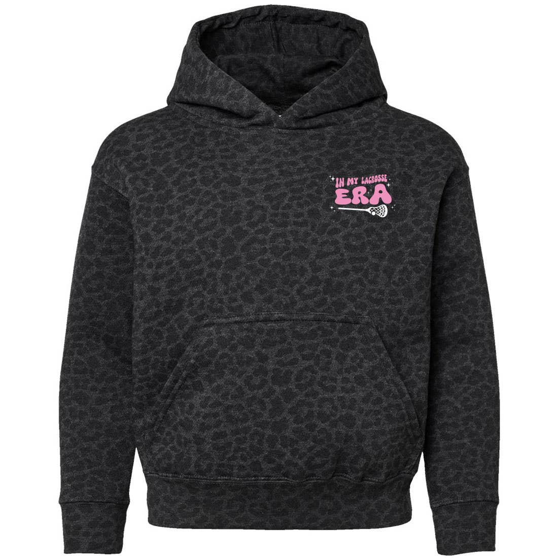 Leopard Lacrosse Era Girls Hoodie - Youth - Image 4