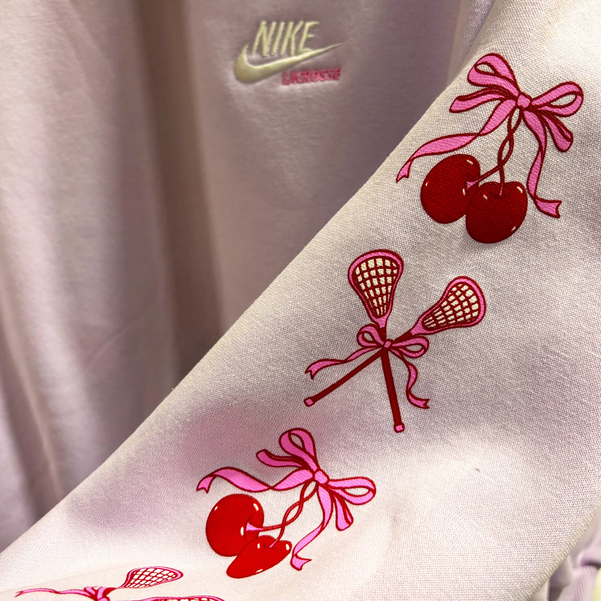 Girl's Nike Oversized Lilac Crewneck - Image 3