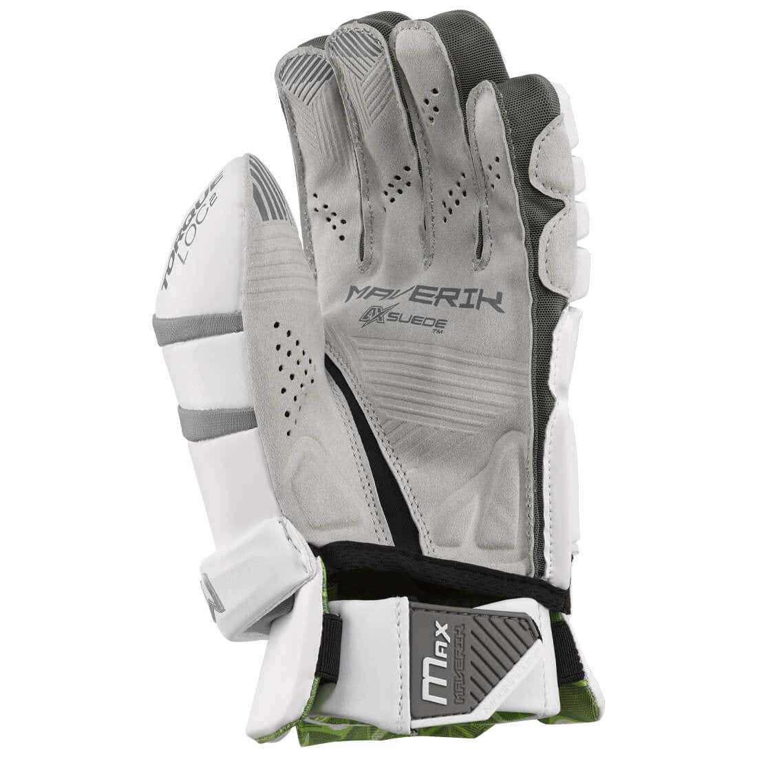 Maverik MAX Goalie Gloves - White - Image 3