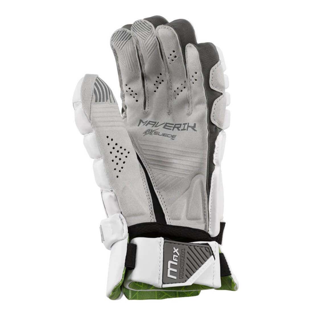 Maverik Max Lacrosse Gloves - White - Image 5
