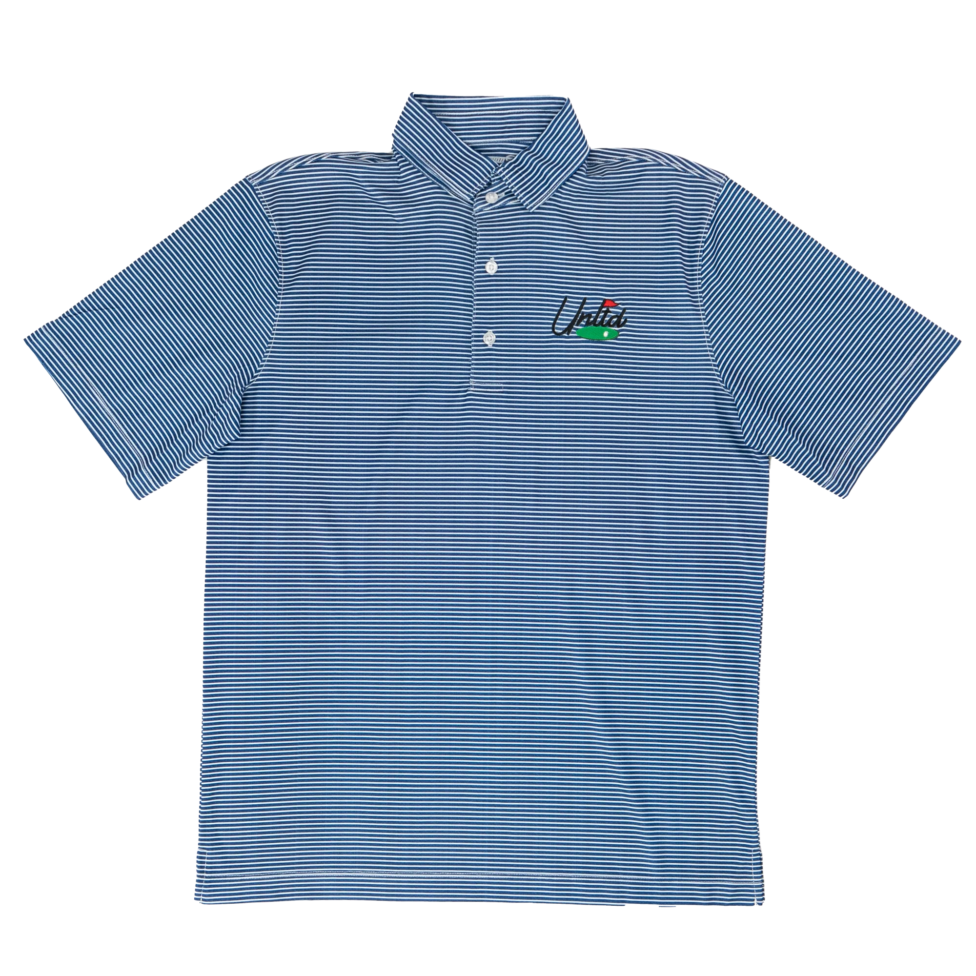 UNLTD Navy Stripe Adult Lacrosse Polo