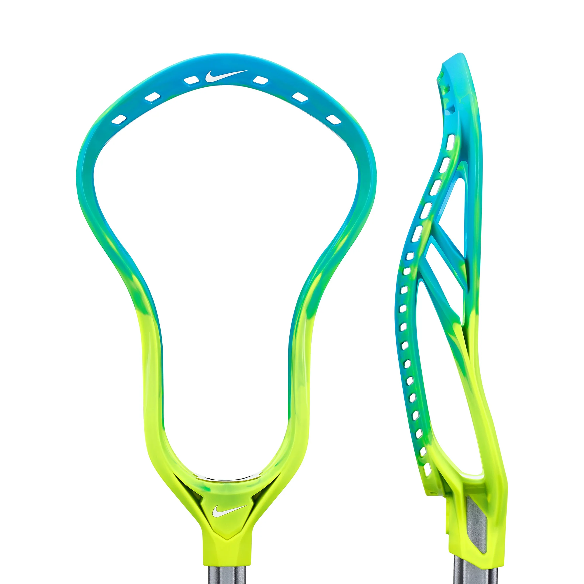 Nike L4 Electric/Volt Split Men's Unstrung Lacrosse Head - Image 2
