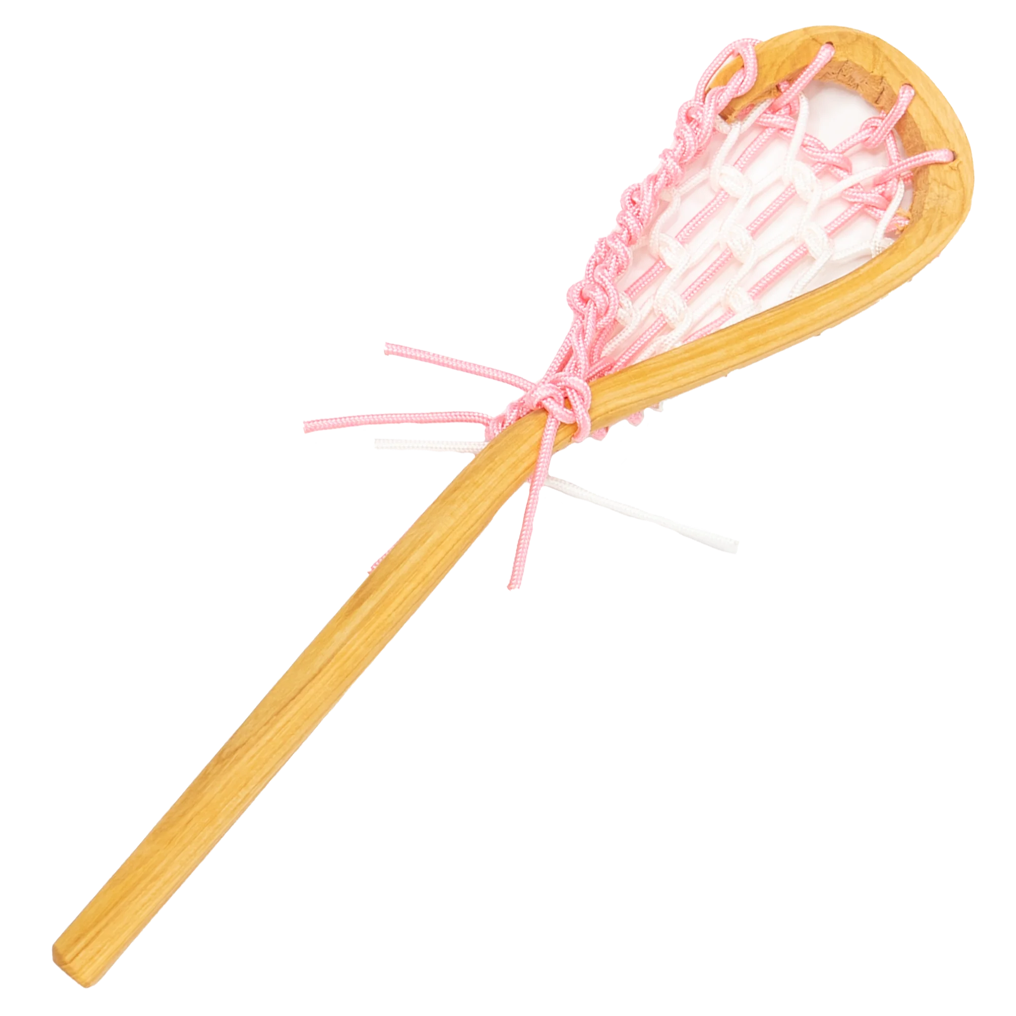 Pink Wooden Mini Lacrosse Stick - Image 4