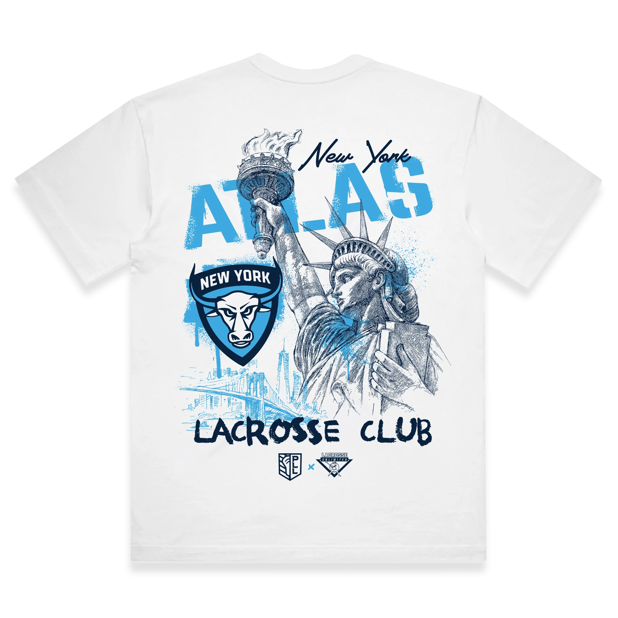 New York Atlas Adult Lacrosse Tee