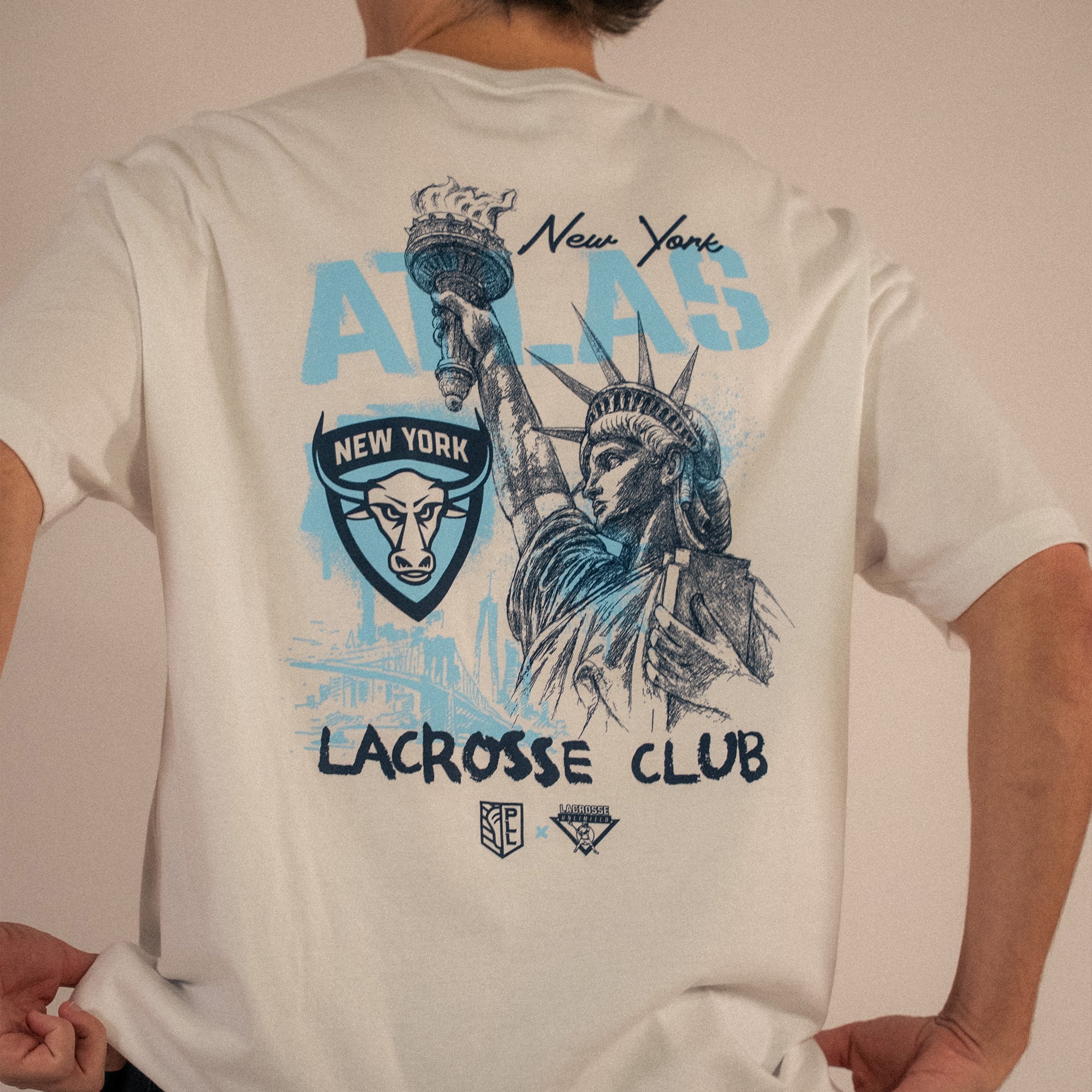 New York Atlas Adult Lacrosse Tee - Image 4