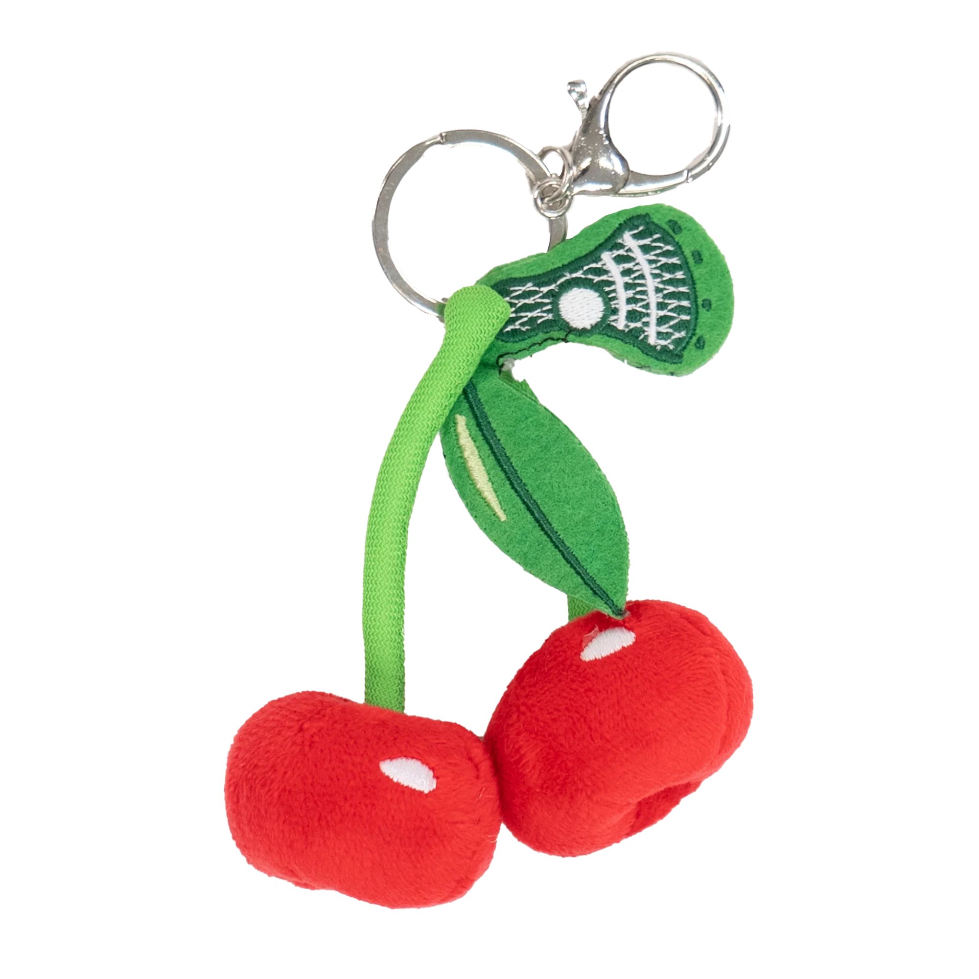 Cherry Plush Lacrosse Bag Charm