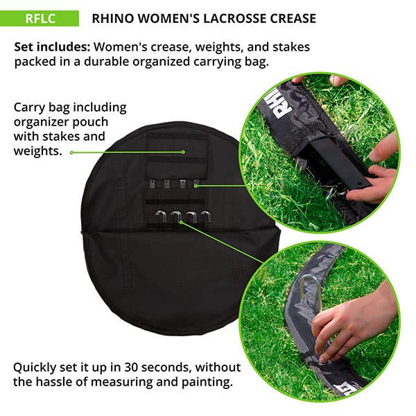 Rhino Women's Lacrosse Crease - Image 3