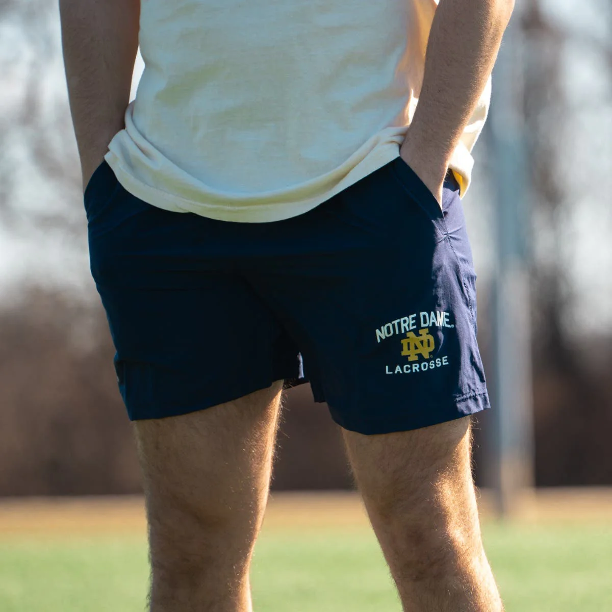 Notre Dame Under Armour Lacrosse 7" Shorts - Adult - Image 2