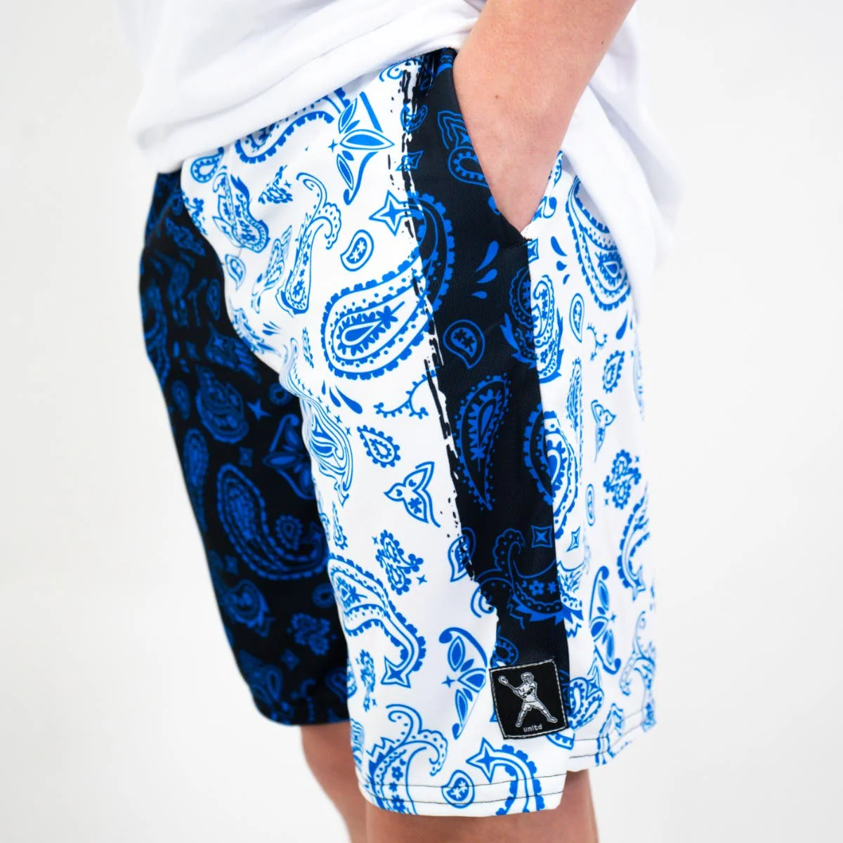 Carolina Paisley Lacrosse Shorts - Image 2