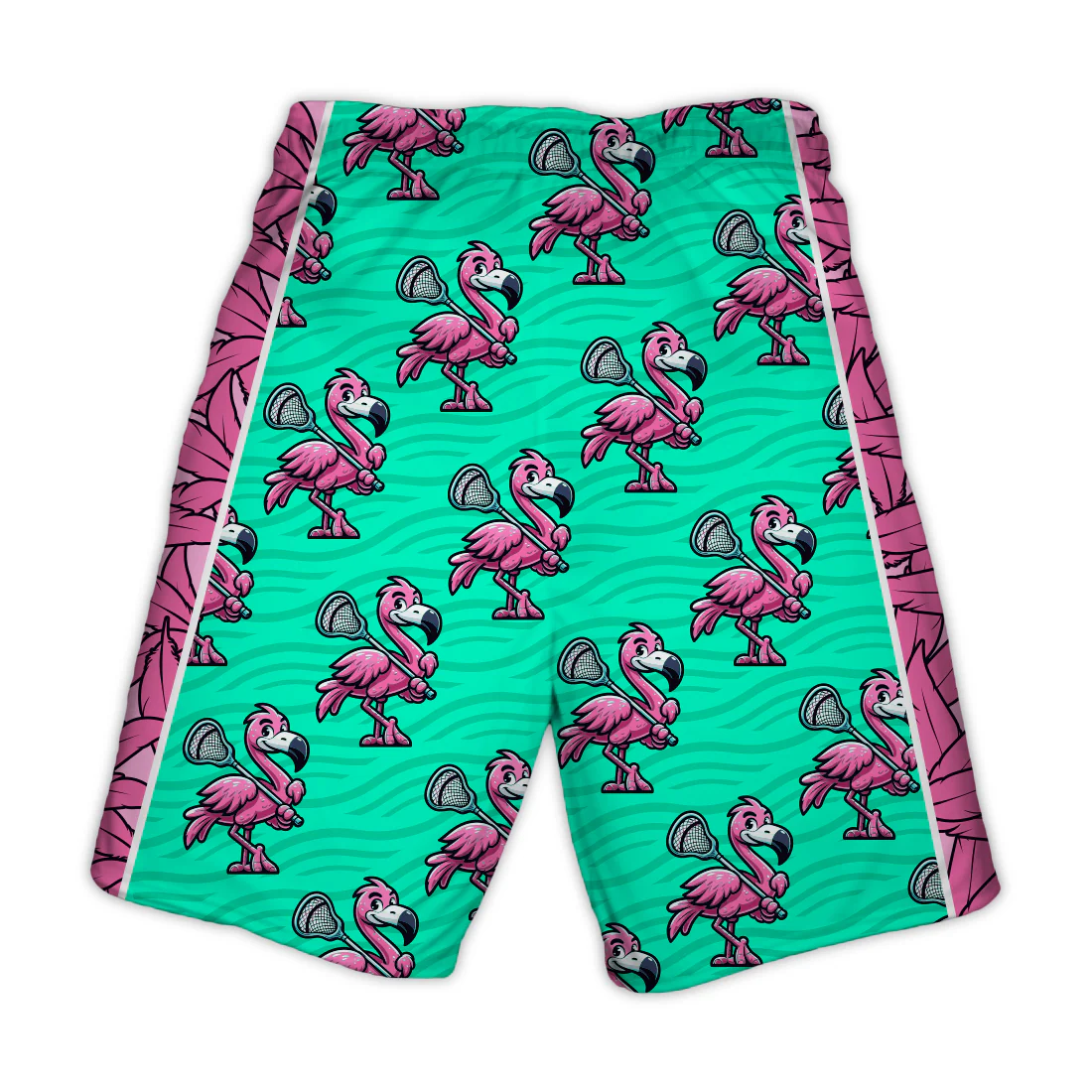 Flamingo Feathers Lacrosse Shorts - Image 2