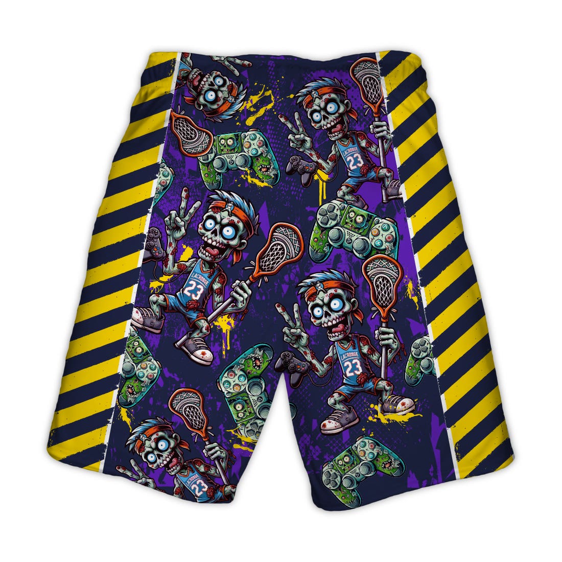 Zombie Gamer Lacrosse Shorts - Image 3