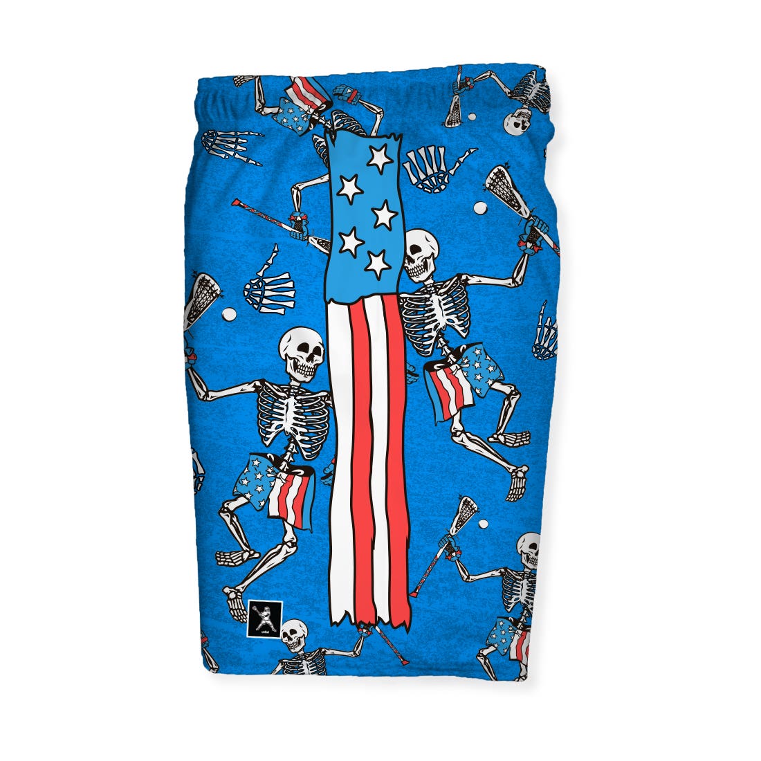 Skeleton USA Lacrosse Shorts - Image 2